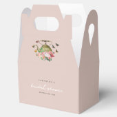 Teekanne Party Rosa Blumenschmetterlinge Brautpart Geschenkschachtel (Geöffnet)