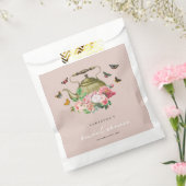Teekanne Party Rosa Blumenschmetterlinge Brautpart Geschenktütchen (Versiegelt)