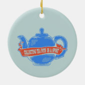 Teekanne sammeln Teekanne Keramik Ornament (Hinten)