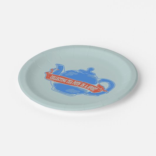 Teekanne sammeln Teekanne Pappteller (Schrägansicht)