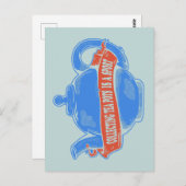 Teekanne sammeln Teekanne Postkarte (Vorne/Hinten)