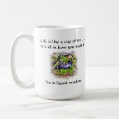 Teekanne-Sprichwort-Tasse Kaffeetasse (Links)