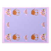 Teekanne, Teacup und Teakettle Notepad Notizblock (Vorderseite)