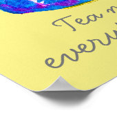 Teekanne Tee macht alles besser Poster (Ecke)
