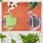 Teekanne-Tee-Tuch Küchentuch (Gefaltet)