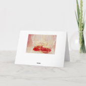 Teekanne, Tee und Rose Dankeskarte (Rückseite)