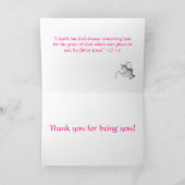 "Teekanne Traum" ~ kundengerechte Gruß-Karte Dankeskarte (Innenseite)