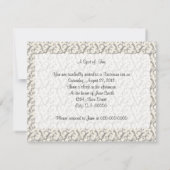 Teekanne und Cup im Extravaganten Hintergrund Einladung (Rückseite)