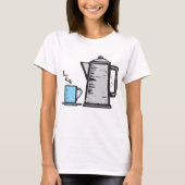 Teekanne und Tasse T-Shirt (Vorderseite)