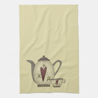 Teekanne und Teacup Küchentuch