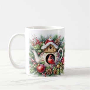 Teekanne-Vogelhaus-Kardinal 3 Kaffeetasse
