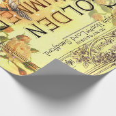 Teekannen-Rosengarten-Ephemere-Decoupage Geschenkpapier (Ecke)