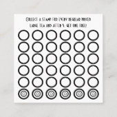 Teekarte Briefmarke Treuekarte (Rückseite)