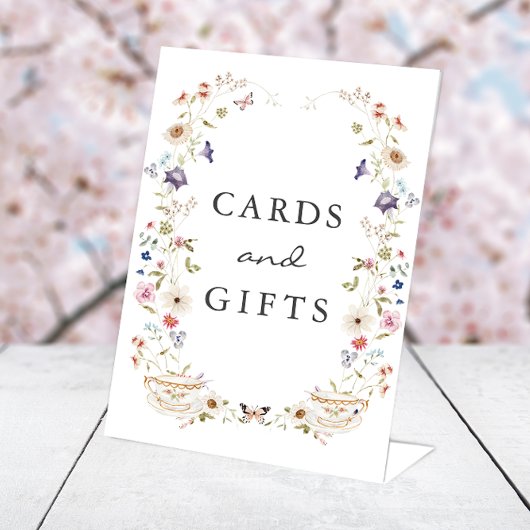 Teekarten und Geschenksign Sockelschild