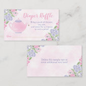 Teekessel für Wasserfarben Kinderdusche Windelwasc Begleitkarte (Vorne/Hinten)