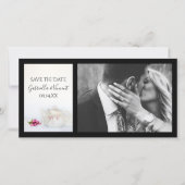 Teekessel und Rosenaufsätze - Das Datum speichern Save The Date (Vorderseite)