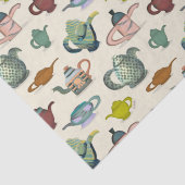 Teeköpfe in hübschem Muster Seidenpapier (Detail)