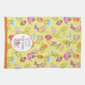 Teeköpfe und Junge gelb Geschirrtuch (Horizontal)