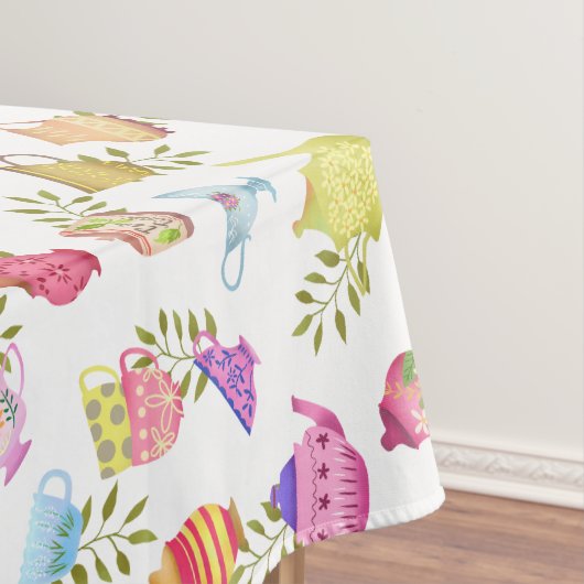 Teeköpfe und Jungs weiß Tischdecke (Beispiel)