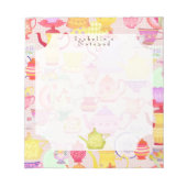 Teeköpfe und Tassen Notizblock (Vorderseite)