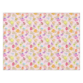 Teeköpfe und Tassen rosa Tischdecke (Vorderseite (Horizontal))