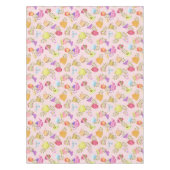 Teeköpfe und Tassen rosa Tischdecke (Vorderseite)