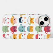 Teeküche Kaffeekuchen Niedliches farbiges Muster Case-Mate iPhone Hülle (Rückseite (Horizontal))