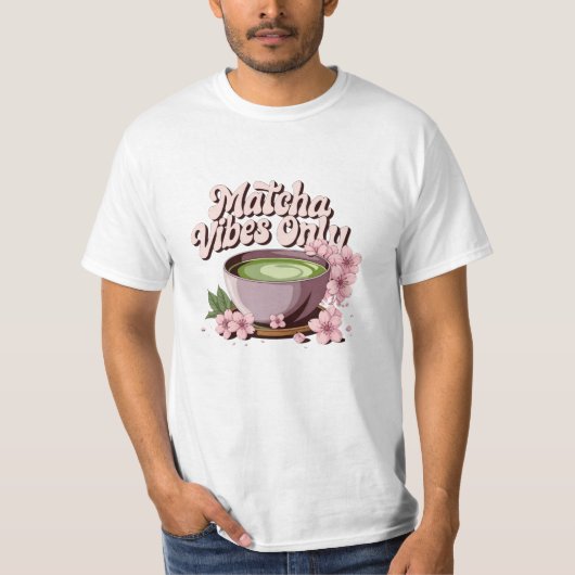 Teekultur feiern mit einzigartiger Matcha Kunst T-Shirt (Vorderseite)