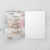 Teekuppen im Party Karte (Innenseite)