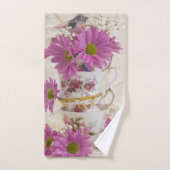 Teekuppen und Milchsorten Badhandtuch Set (Handtuch)