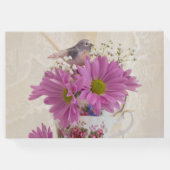 Teekuppen und Milchsorten Gästebuch (Rückseite)