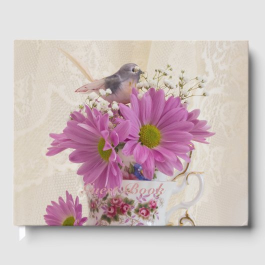 Teekuppen und Milchsorten Gästebuch (Vorderseite)