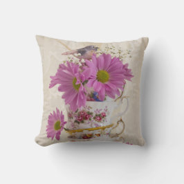 Teekuppen und Milchsorten Kissen