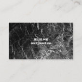 Teelichboden aus Granit-Marmor Visitenkarte (Rückseite)