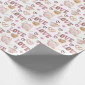 Teeliebe Valentinstag Geschenkpapier (Ecke)