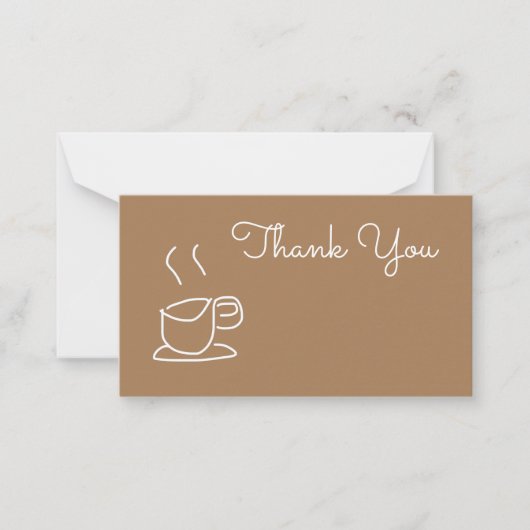 Teeliebhaber Kaffee Liebhaber modern einfach Mitteilungskarte (Vorderseite)