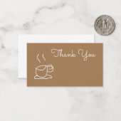 Teeliebhaber Kaffee Liebhaber modern einfach Mitteilungskarte (Vorderseite/Rückseite Beispiel)