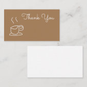 Teeliebhaber Kaffee Liebhaber modern einfach Mitteilungskarte (Vorne/Hinten)