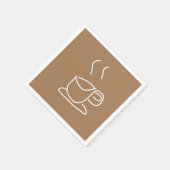 Teeliebhaber Kaffee Liebhaber modern einfach Serviette (Ecke)