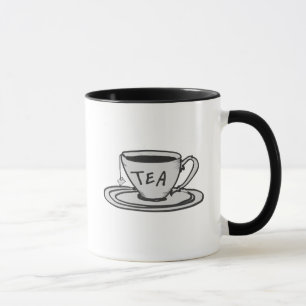 Teeliebhaber Zeichnung Minimalist Tasse