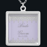 Teelöffel, Aquamarin blau - Brides Pendant Versilberte Kette<br><div class="desc">Vintage Weddings sind ein starker zeitgenössischer Trend, ebenso wie rustikale Hochzeiten mit Vintagen Elementen. Dieses Brautparty Anhänger passt zum Set der Tear Drop Lace Einladung und hat sowohl moderne als auch antike Elemente, um der modernen Braut gefallen. Ändern Sie die Namen für jedes Mitglied des Brautparty aus und machen Sie...</div>