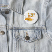 Teelöffel und Braunzucker Button (Beispiel)