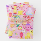 Teelöffel und Jungs rosa Geschenkpapier Set (Beispiel)