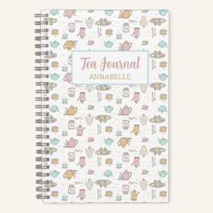 Teemuster Feminine Notebook-Tagebuch Notizblock