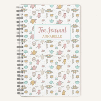 Teemuster Feminine Notebook-Tagebuch Notizblock