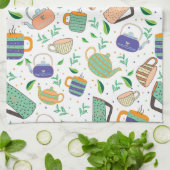 Teemuster Geschirrtuch (Gefaltet)