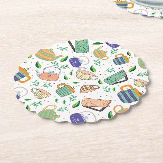 Teemuster Untersetzer (angewinkelt)