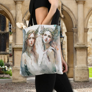 Teen Angels Allover Watercolor Tasche