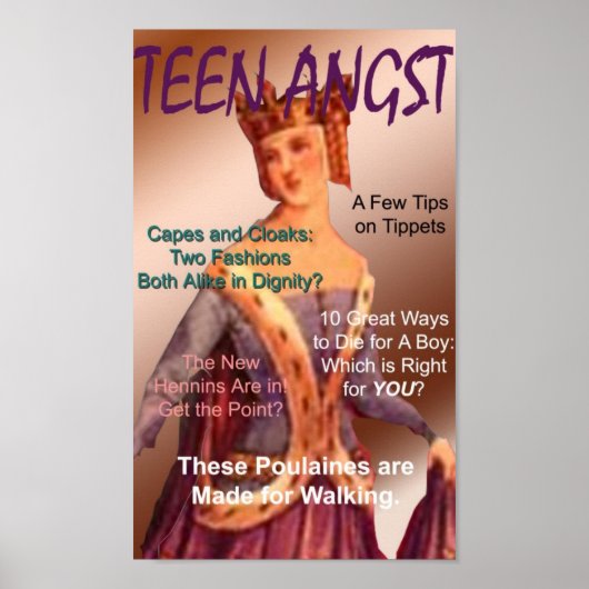 Teen Angst Magazine Cover Poster (Vorne)