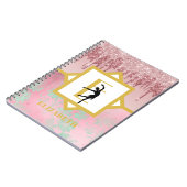 Teen Ballerina Dance Steps Journal Log Platten Notizblock (Linke Seite)